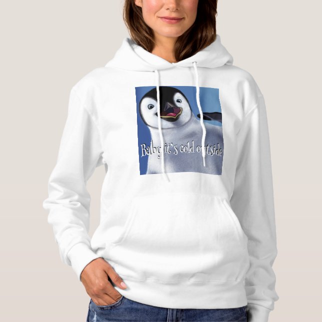 Winterpinguin Hoodie (Vorderseite)
