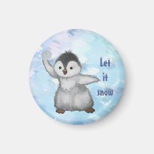Winterpinguin  magnet