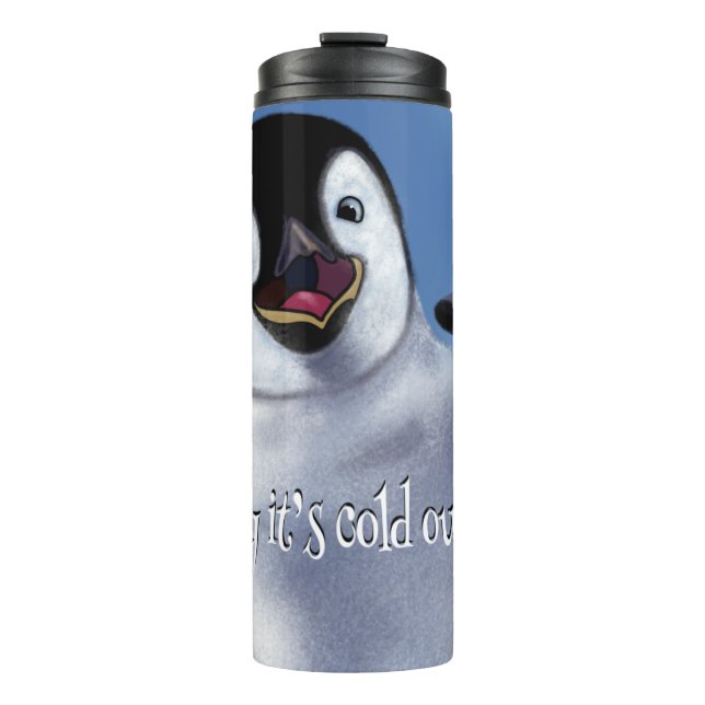 Winterpinguin Thermosbecher (Vorderseite)