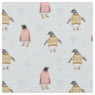 Winterpinguine Stoff