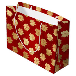 Winterpoinsettia Blume Große Geschenktüte