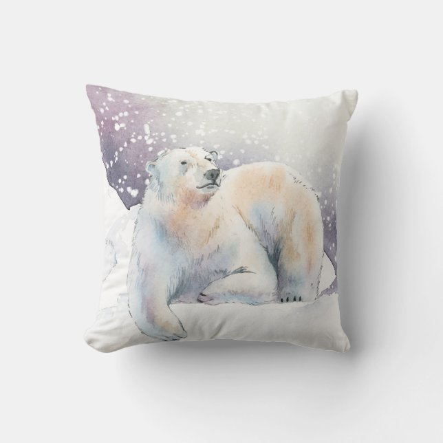 Winterpolar-Bärenkissen Kissen (Vorderseite)