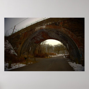 Winterposter Bogenbrücke Poster