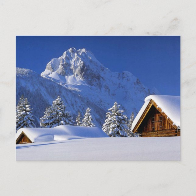 Winterpostkarte Postkarte (Vorderseite)