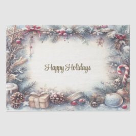 Winterrahmenpapier Seidenpapier