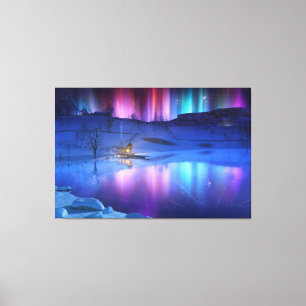 Winterrainbow Canvas Print Leinwanddruck