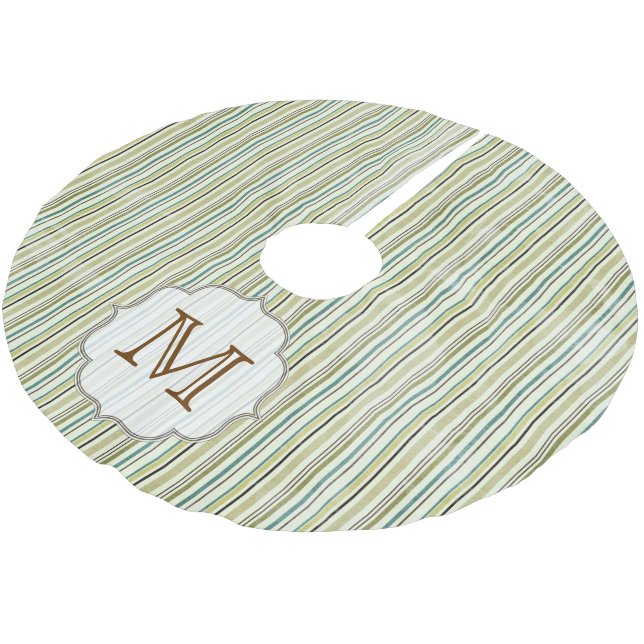 Winterreifen Monogram Urbaum-Rock Polyester Weihnachtsbaumdecke (Schrägansicht)