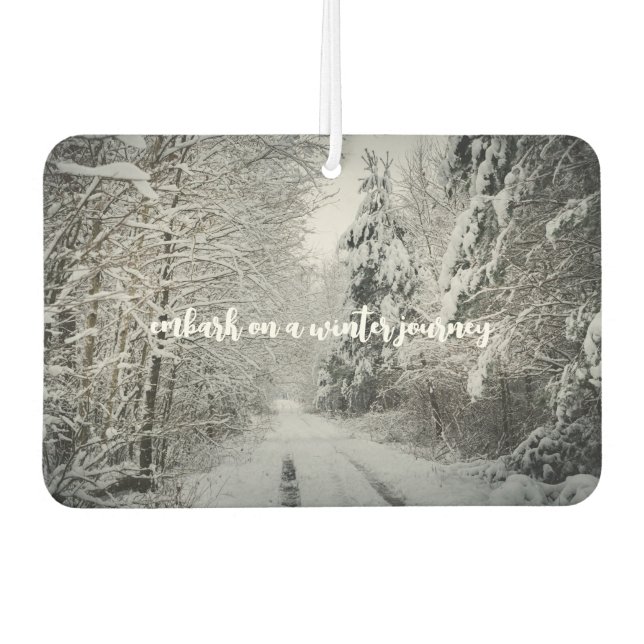 Winterreise durch das Wald Autolufterfrischer (Vorderseite)