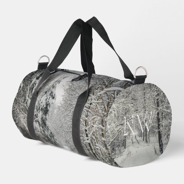 Winterreise durch das Wald Duffle Bag (Linke Seite)