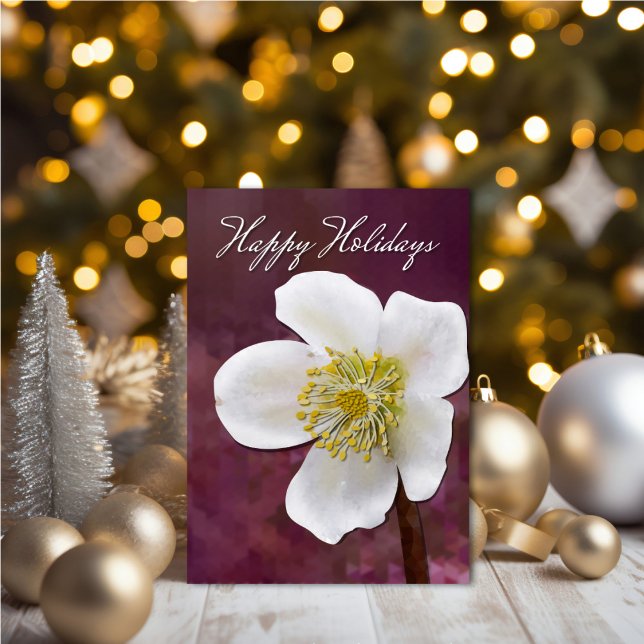 Winterrose – Weihnachtskarte Karte (Von Creator hochgeladen)