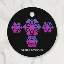 Winter's Butterflies snowflakes Geschenkanhänger