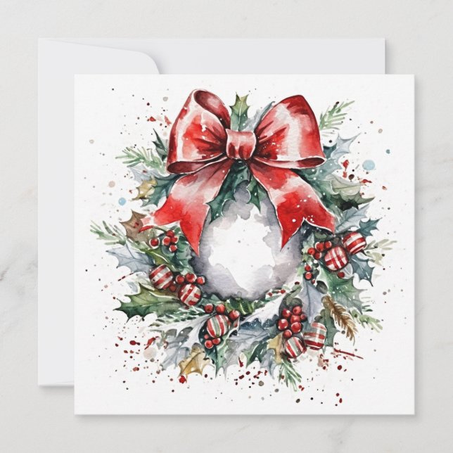 "Winter's Embrace on Christmas Eve" Mitteilungskarte (Vorderseite)