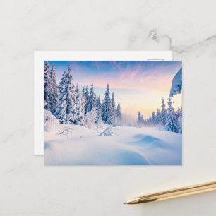 Winters sanfter Glanz Feiertagspostkarte