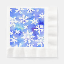 Wintersaison Schneeflocken Papier Napkins