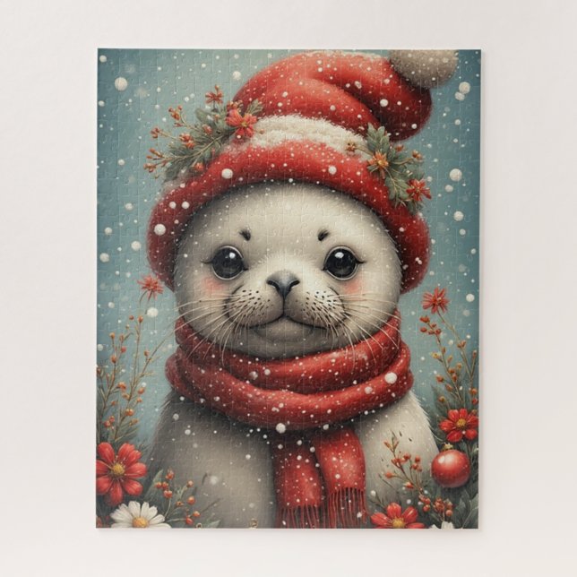 Wintersaison Seehund  (Vertikal)