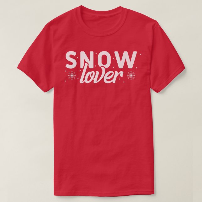 Wintersaison Snow Games - Schneefall T-Shirt (Design vorne)