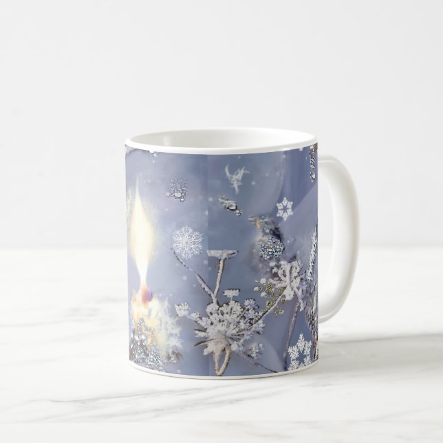 Winterscape und Candle Kaffeetasse (VorderseiteRechts)
