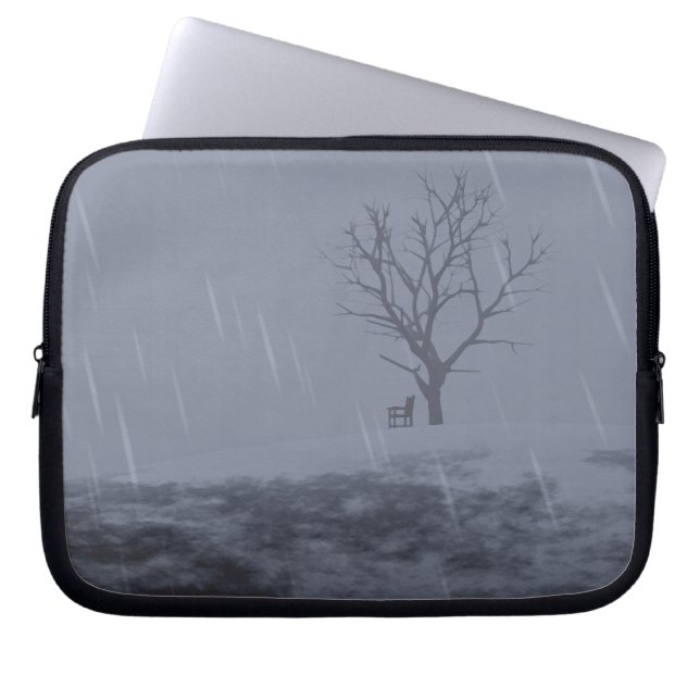 Winterschillernder Laptop-Sieb Laptopschutzhülle (Vorderseite)
