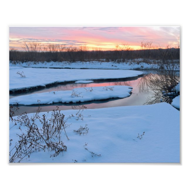 Winterschlacht in Wildlife Refugium Fotodruck (Vorne)