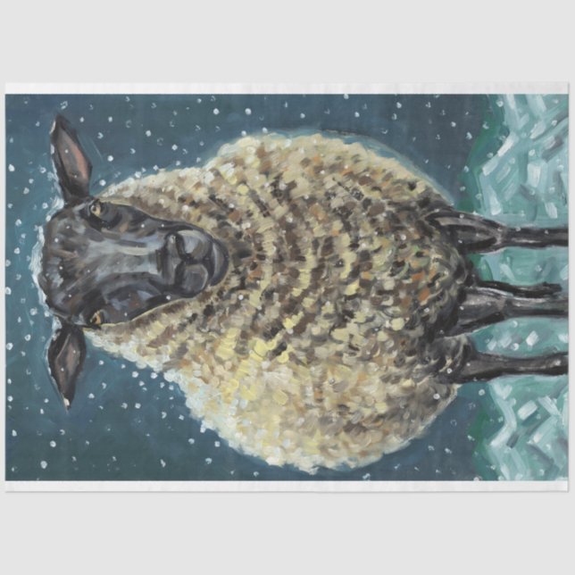 Winterschlachtpapier Seidenpapier (Vorderseite)