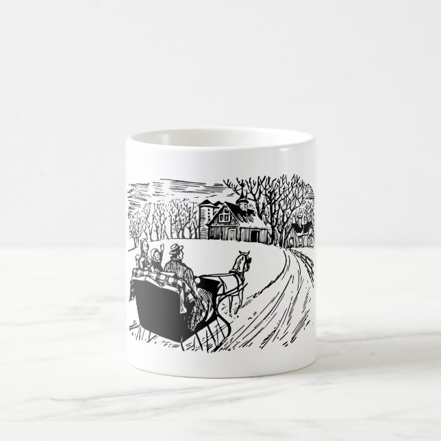 WinterSchlittenfahrt Kaffeetasse (Mittel)