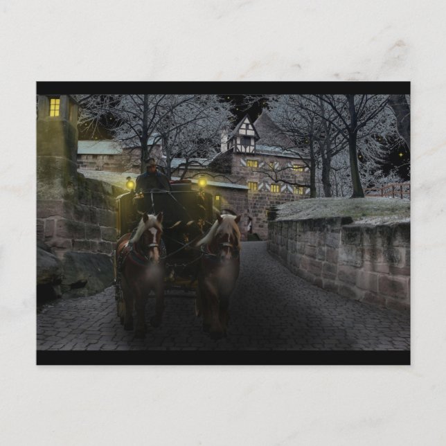 Winterschloss-Postkarte Postkarte (Vorderseite)