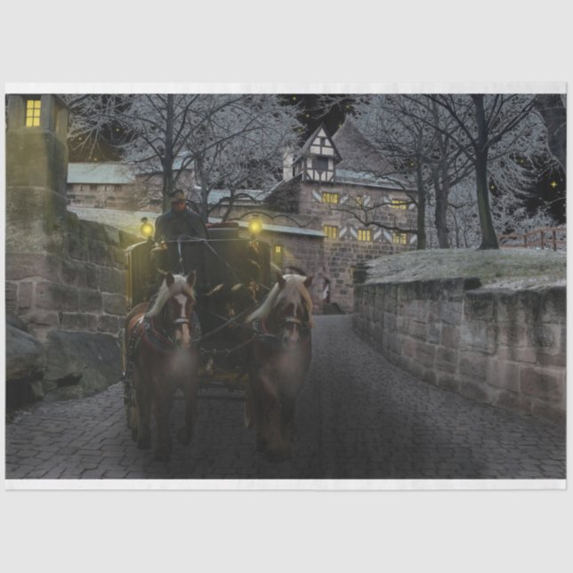 Winterschloss Seidenpapier (Vorderseite)