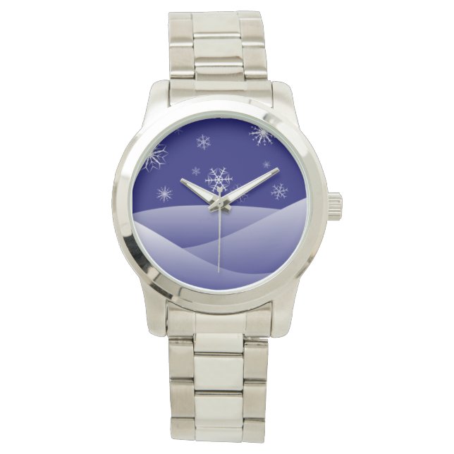 WINTERSCHNEE ARMBANDUHR (Vorderseite)