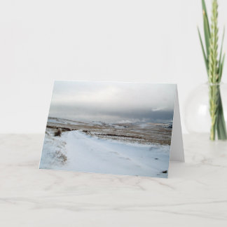 Winterschnee auf Dartmoor Karte