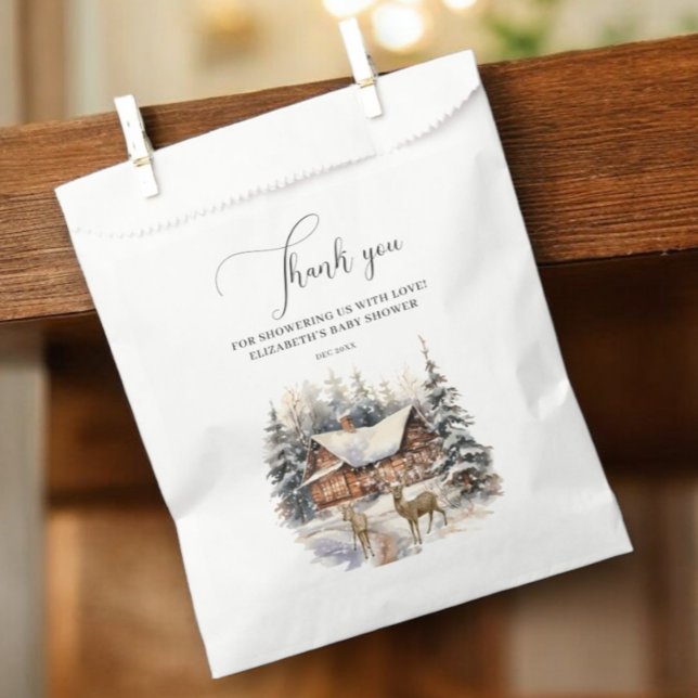 Winterschnee Baby Es ist kalt draußen Danke Geschenktütchen (Von Creator hochgeladen)