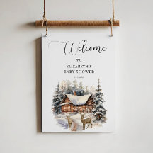 Winterschnee Baby ist kalt draußen Willkommen
