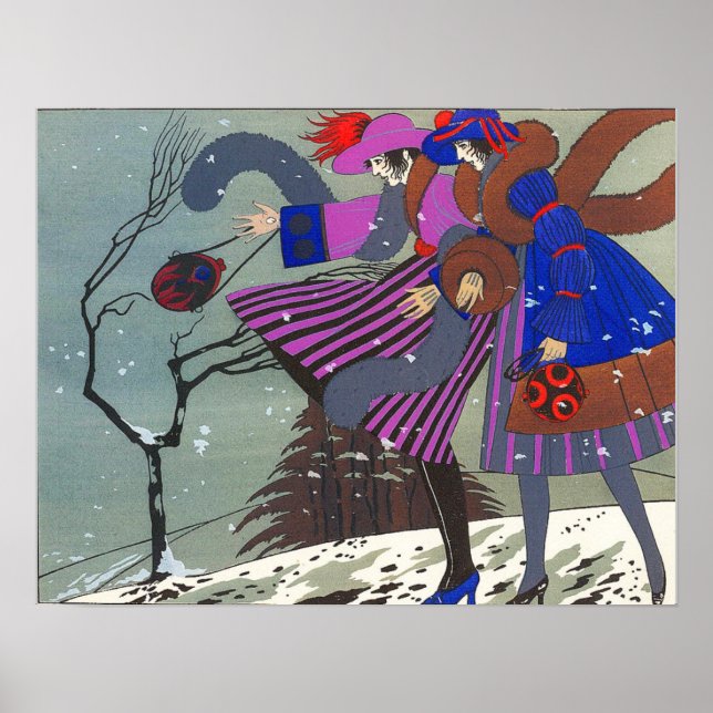 WINTERSCHNEE / FASHION COSTUME DESIGNER POSTER (Vorne)