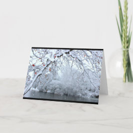 Winterschnee-Fluss-Scene-Jedem Anlass Karte