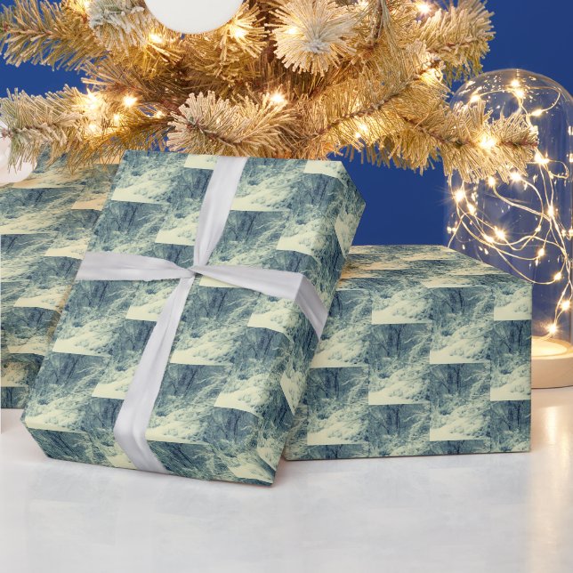 WINTERSCHNEE  GESCHENKPAPIER (Feiertage)