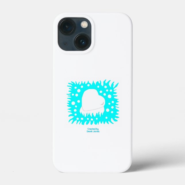 Winterschnee Herz Apple iPhone 13 Mini-Fall Case-Mate iPhone Hülle (Rückseite)