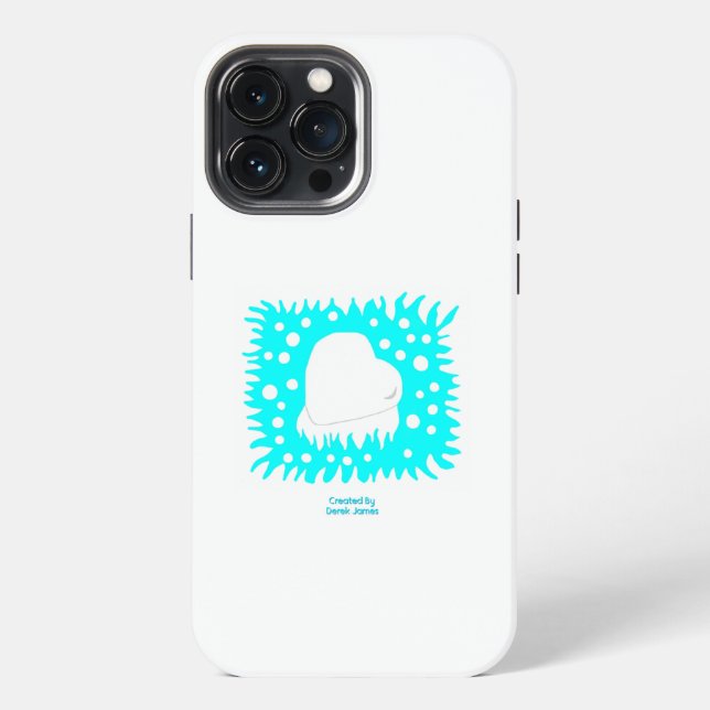 Winterschnee Herz Apple iPhone 13 Pro Max Fall Hülle (Rückseite)