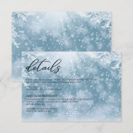 Winterschnee-Hochzeitskarte Dankeskarte