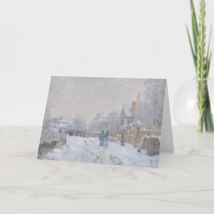 Winterschnee in Argeteuil Feiertagskarte