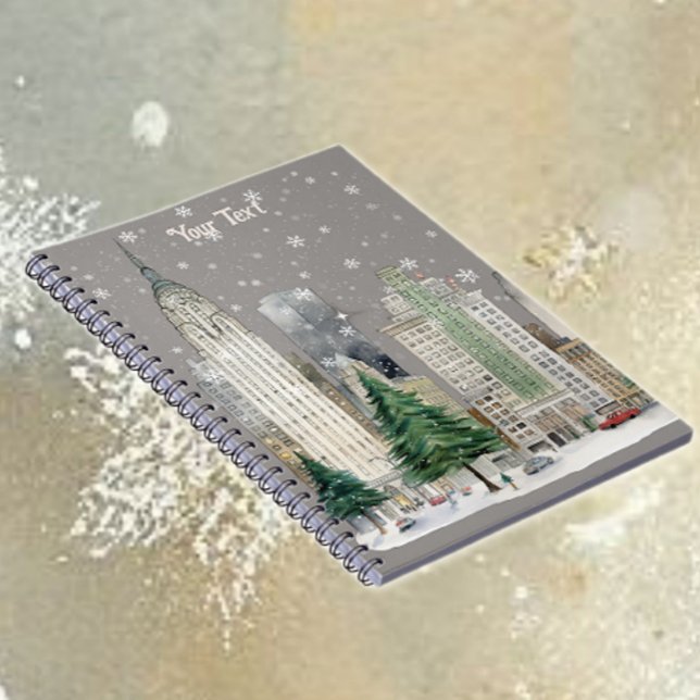 Winterschnee in der Stadt Notizblock (Von Creator hochgeladen)