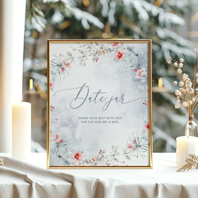 Winterschnee in Liebe Datum jar Bridgame Poster (Von Creator hochgeladen)