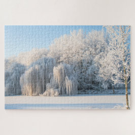Winterschnee Landschaft, 1014 Stücke Jigsaw Puzzle