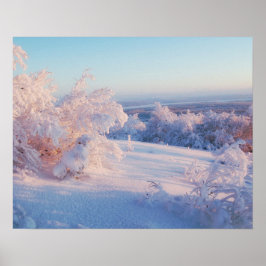 Winterschnee Landschaft Foto Naturwall Poster