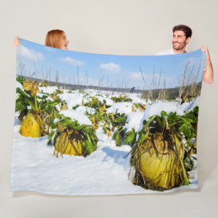 Winterschnee - Personalisiert Fleecedecke