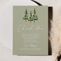 Winterschnee-Pine-Tree-Hochzeit