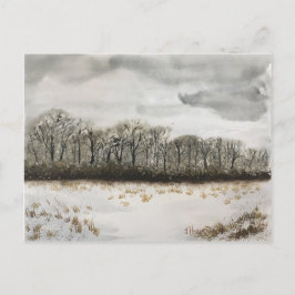 WINTERSCHNEE-POST-KARTE POSTKARTE