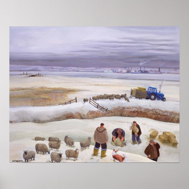 Winterschnee Poster (Vorne)