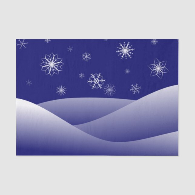 WINTERSCHNEE SEIDENPAPIER (Vorderseite)