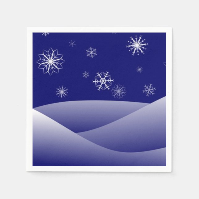 WINTERSCHNEE SERVIETTE (Vorderseite)