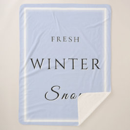 Winterschnee Sherpadecke