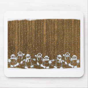 Winterschnee Snowman Peace Liebe Destiny Mousepad